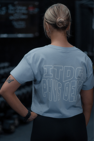 Phys Dept Crop Pastel Blue