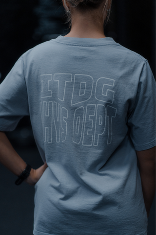 Female Phys Dept Oversized Tee Pastel Blue