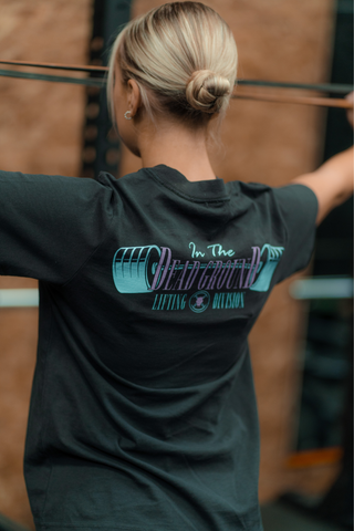Female Lifting Division Oversized Tee Black