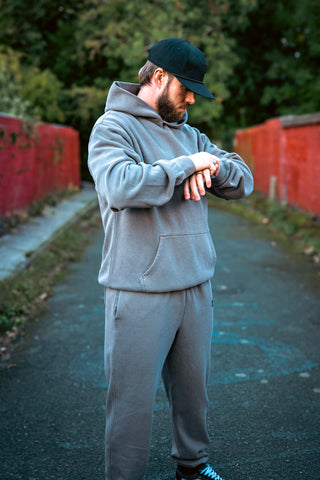 Explore Washed Trackie Washed Grey Joggers