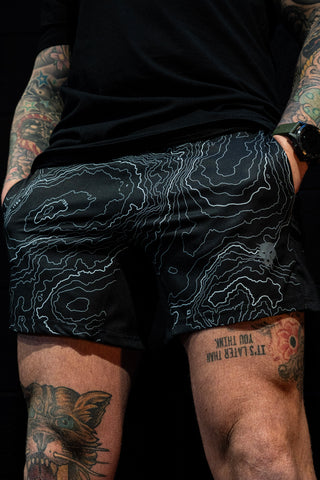 Explore Dark Topo Datum Shorts