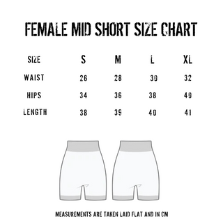 BDW Female Mid Shorts