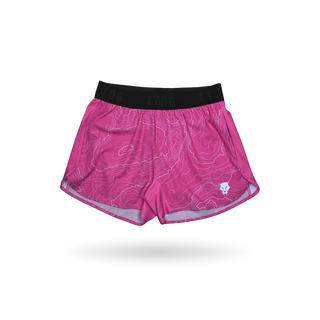Female Datum Shorts Pink Topo