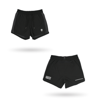 Black Combi Performance Shorts