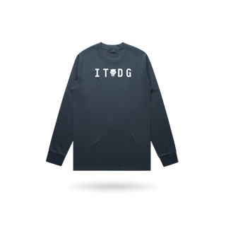 The General Long Sleeve tee Petrol Blue